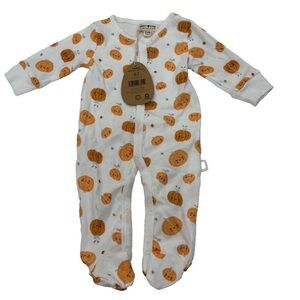 Rabbit Bear by Emily and Oliver baby One Piece  with feet  Sz  6/9 months
